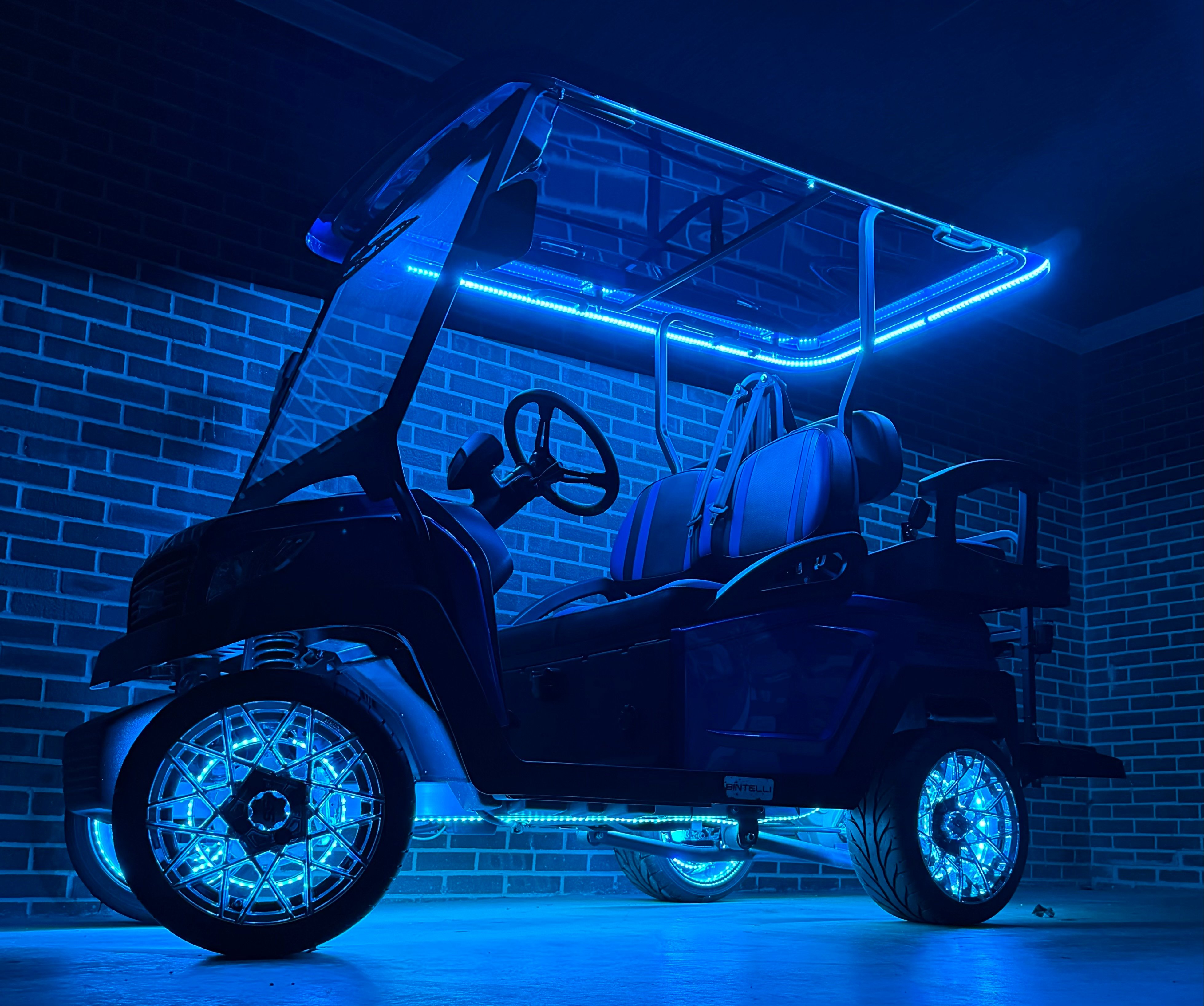Bintelli Wheel lights golf cart
