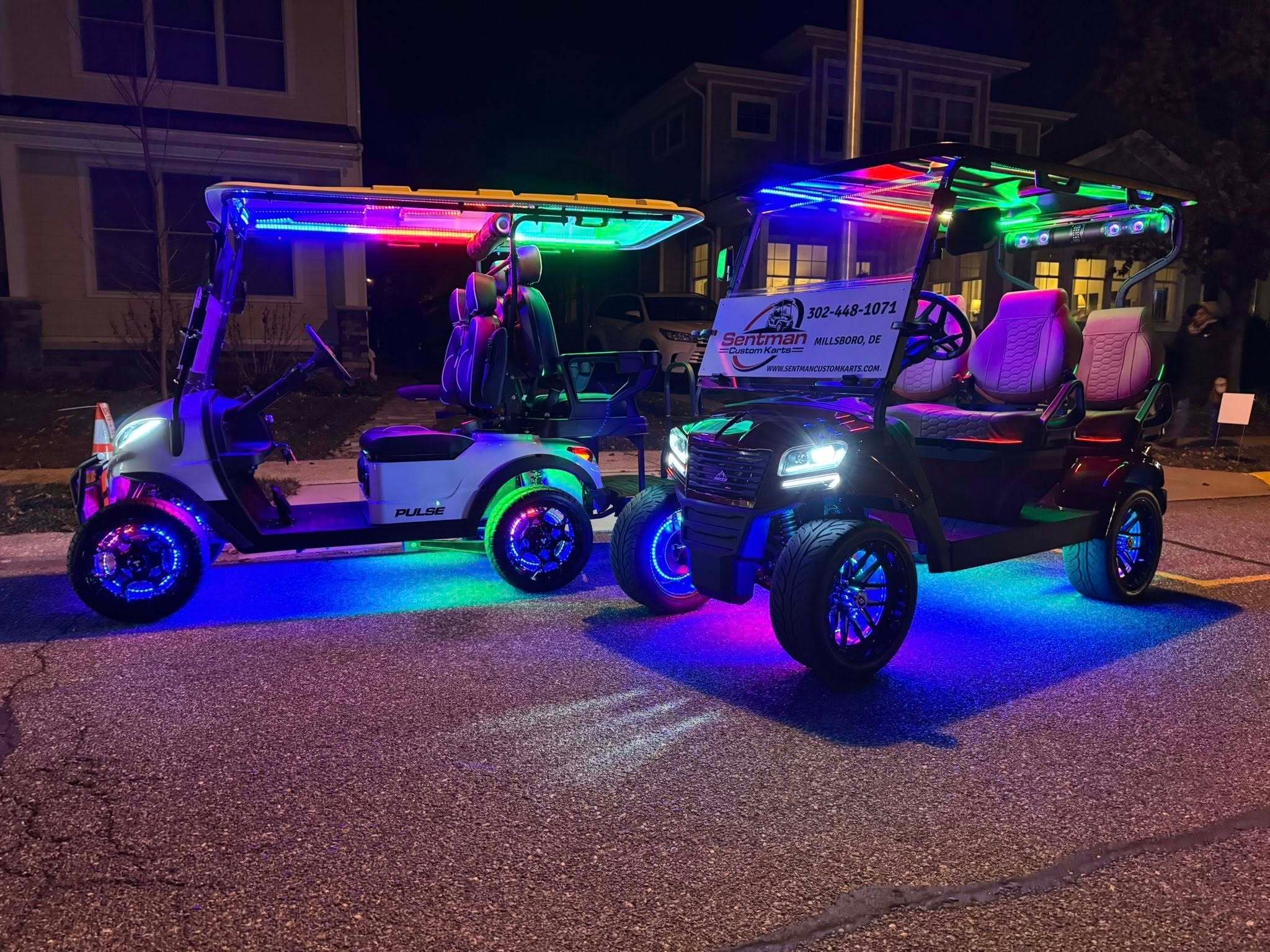 Sentman Custom karts - wheel lights